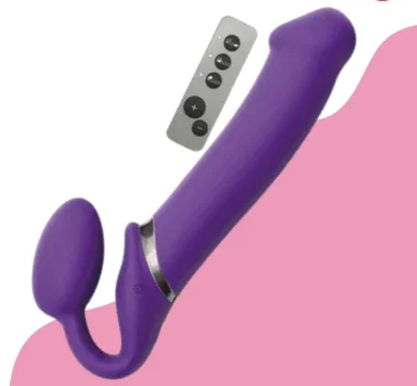 10 Speeds Strapless Strap-On Dildo Vibrator For Couples & Lesbian Double Headed