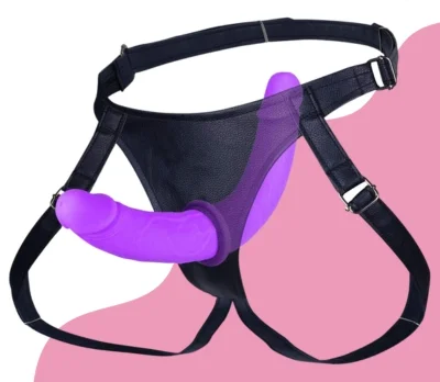 Double Ended Strap On - Purple