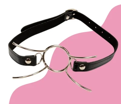 Double Metal Ring Gag For Him & Her Bdsm-003