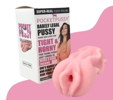 Pocket Pussy Masturbator With Free Lube- Barely Legal